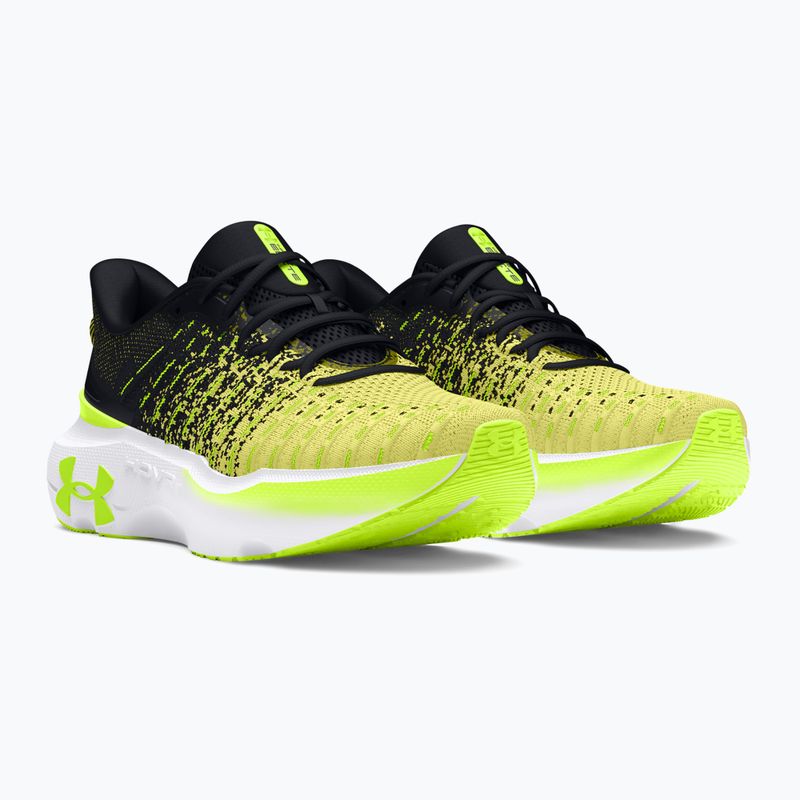 Дамски обувки за бягане Under Armour Infinite Elite black/sonic yellow/high vis yellow 9