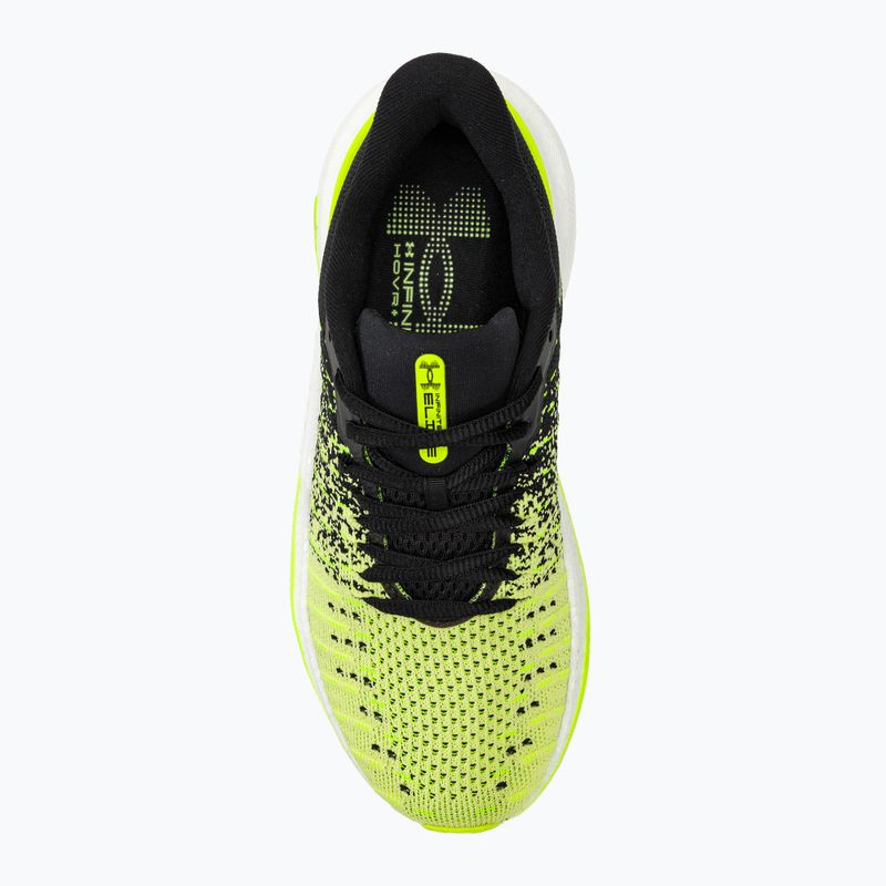 Дамски обувки за бягане Under Armour Infinite Elite black/sonic yellow/high vis yellow 5