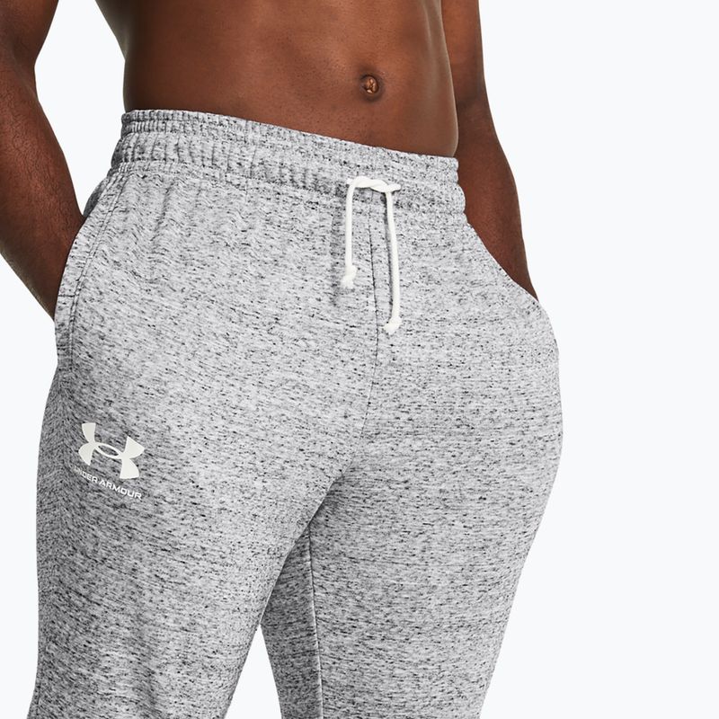 Мъжки панталони Under Armour Rival Terry Jogger mod gray light heather/onyx white 4