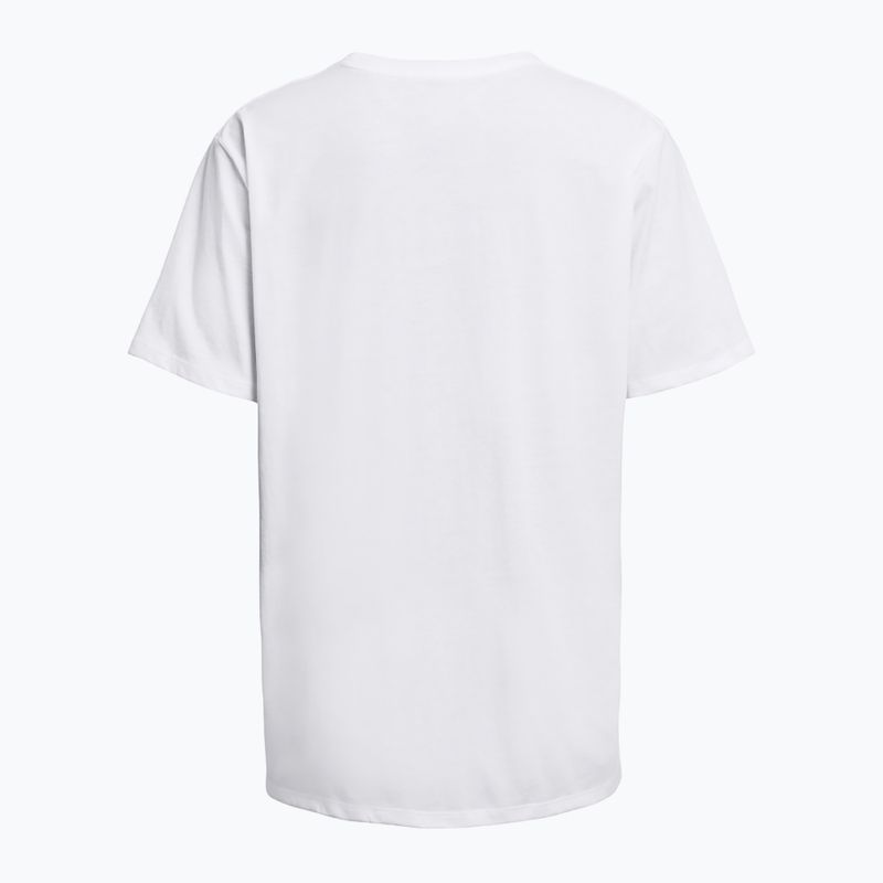 Дамска тениска Under Armour Campus Oversize white/black 2