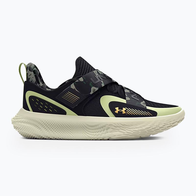 Баскетболни обувки Under Armour Flow Futr X 4 Camo black/retro green/metallic gold