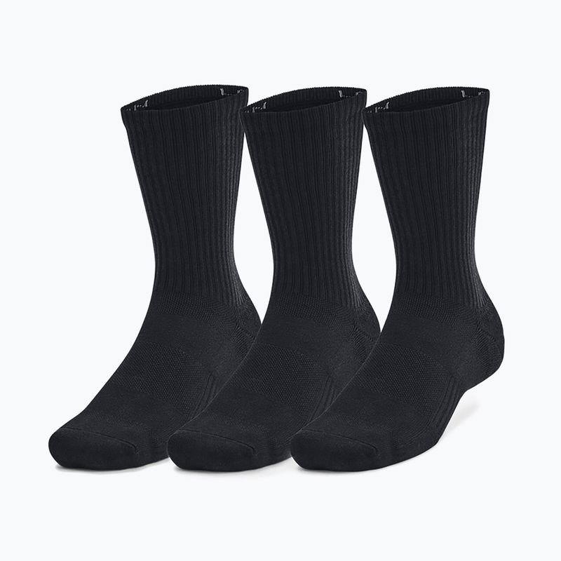 Чорапи Under Armour Training Cotton Crew 3 чифта black/black/white
