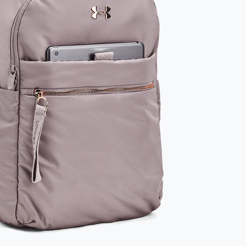 Дамска раница Under Armour Studio Campus BP tetra grey / tetra grey / metallic rose gold 4