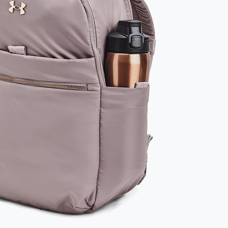 Дамска раница Under Armour Studio Campus BP tetra grey / tetra grey / metallic rose gold 5