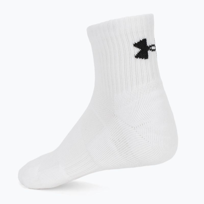 Чорапи Under Armour Training Cotton Quarter 3 чифта white/white/black 2