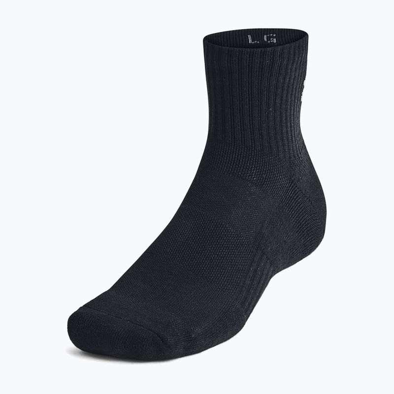 Чорапи Under Armour Training Cotton Quarter 3 чифта black/black/white 5