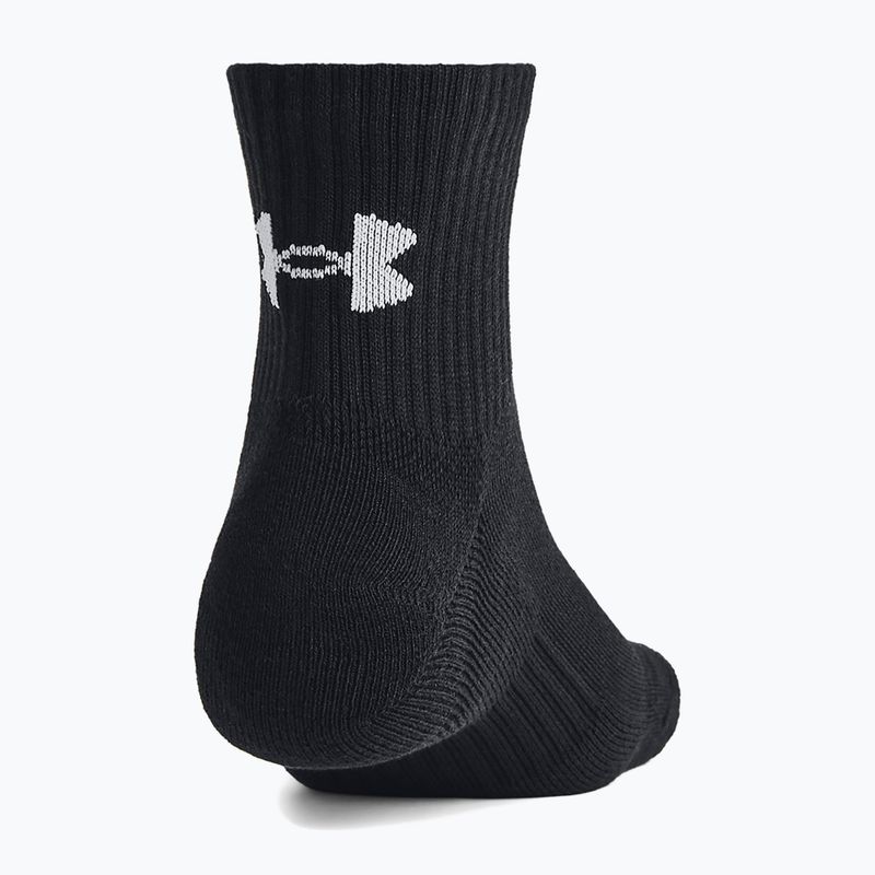 Чорапи Under Armour Training Cotton Quarter 3 чифта black/black/white 7