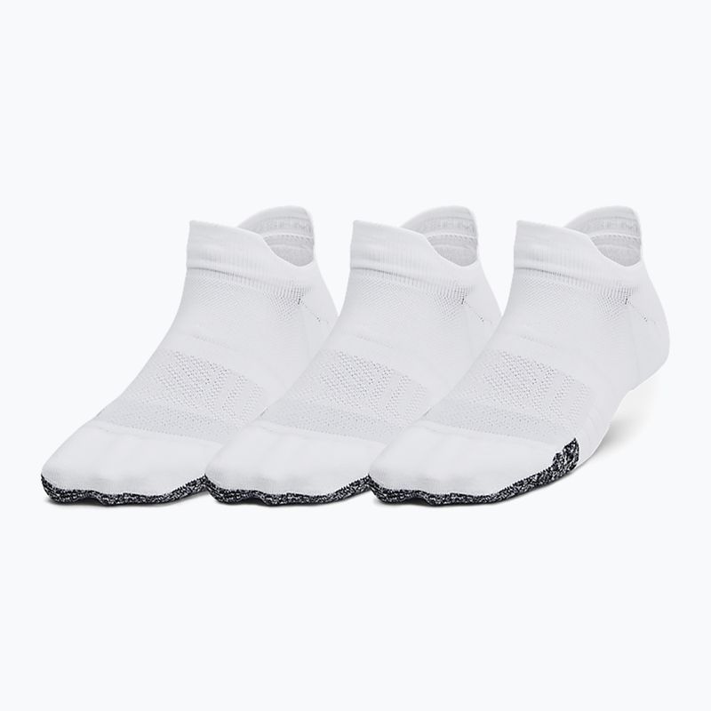 Дамски чорапи за тренировка Under Armour Breathe NS Tab 3 Pack white/white/halo grey