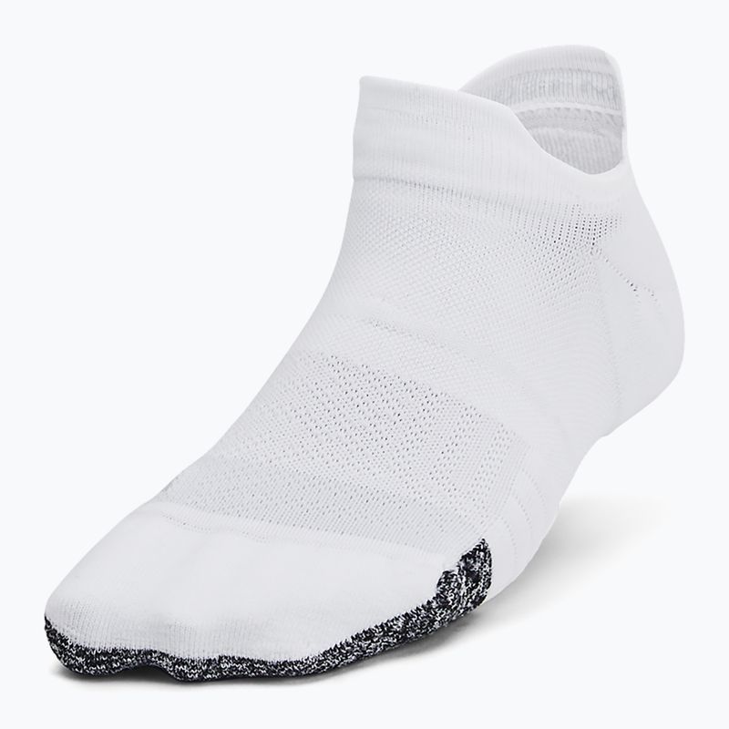 Дамски чорапи за тренировка Under Armour Breathe NS Tab 3 Pack white/white/halo grey 2