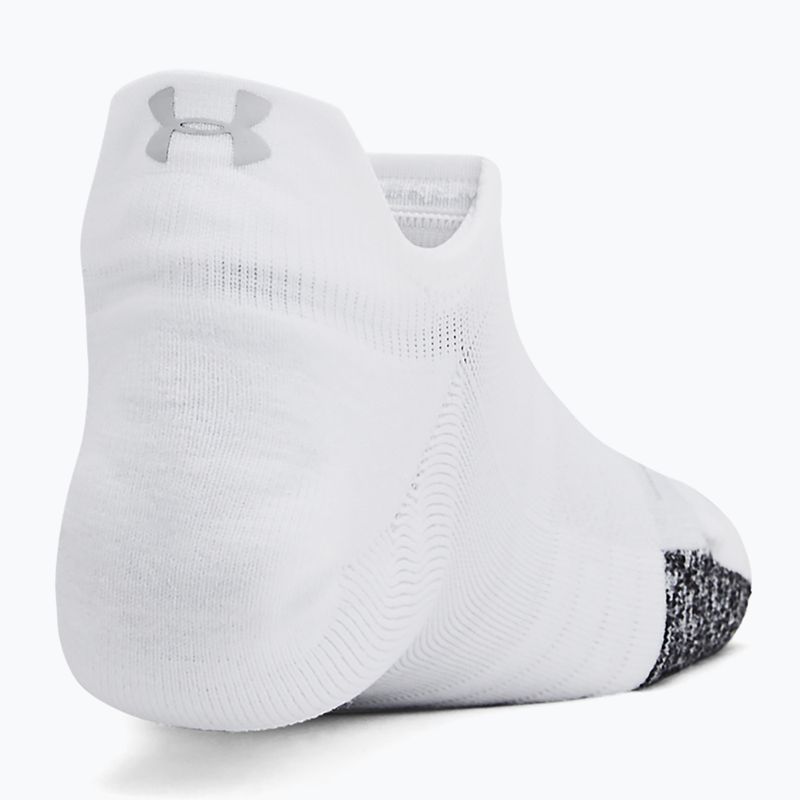 Дамски чорапи за тренировка Under Armour Breathe NS Tab 3 Pack white/white/halo grey 3