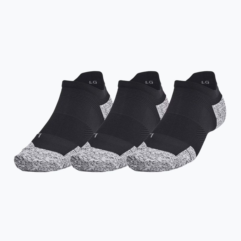 Чорапи за бягане Under Armour Dry Run Cushion No Show 3 чифта black/pitch grey/reflective