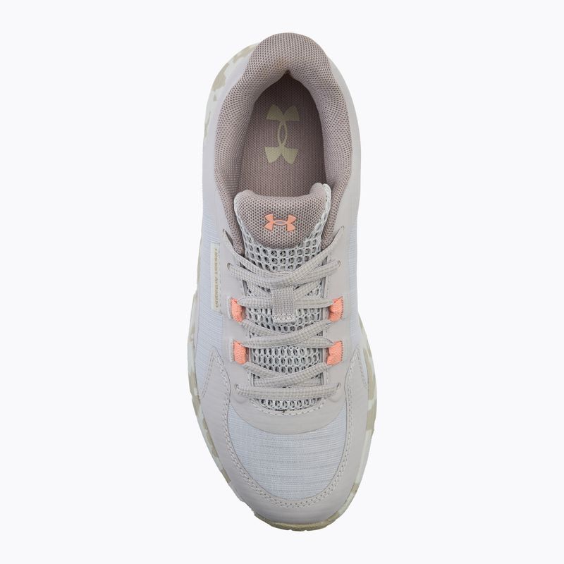 Дамски обувки за бягане Under Armour Charged Bandit Trail 3 gray matter/white clay/aero orange 5