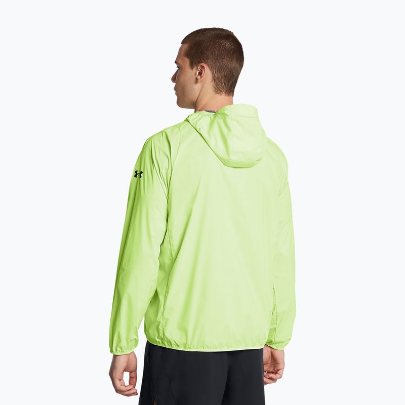 Мъжко яке за бягане Under Armour Launch Lightweight morph green/tetra grey/black 2