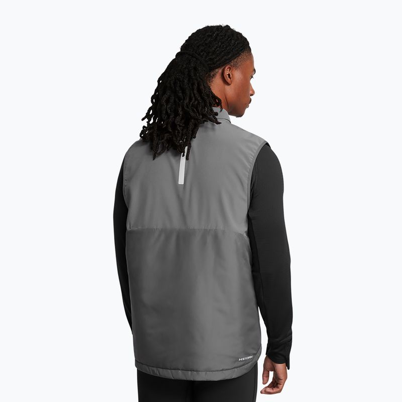 Мъжки елек за бягане Under Armour Storm Session Run Vest castlerock/reflective 2