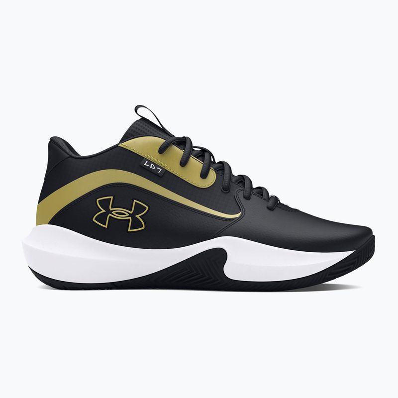 Баскетболни обувки Under Armour Lockdown 7 black/ black/metallic gold 2