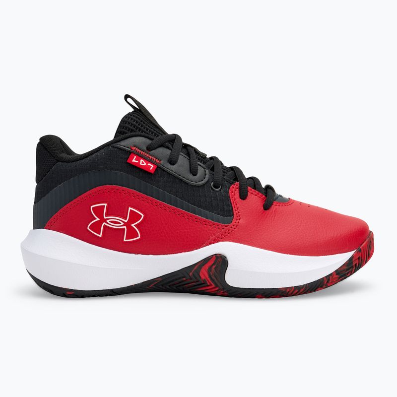 Детски баскетболни обувки Under Armour GS Lockdown 7 red/black/white 2