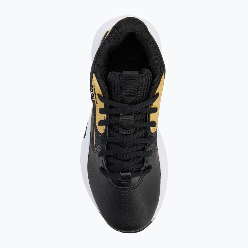 Детски баскетболни обувки Under Armour GS Lockdown 7 black/black/metallic gold 5