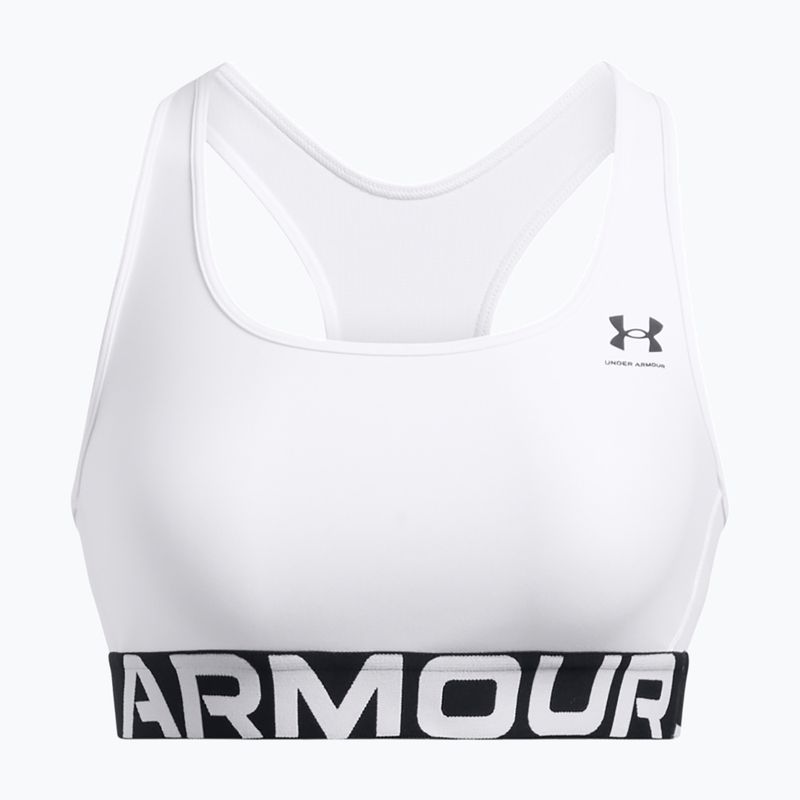 Under Armour HG Authentics Mid Брандиран бял/черен тренировъчен сутиен 4