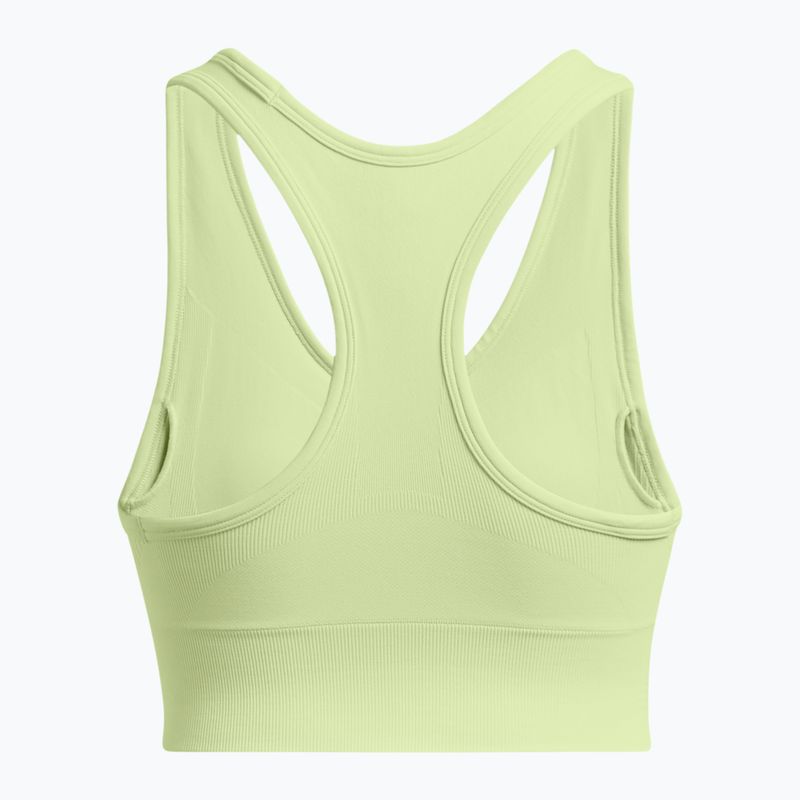 Сутиен за тренировка Under Armour Vanish Seamless Mid Branded retro green/white 5