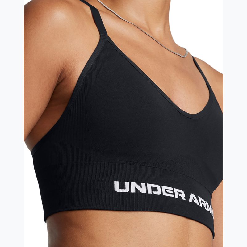 Under Armour Vanish Seamless Low сутиен за тренировка черен / бял 3