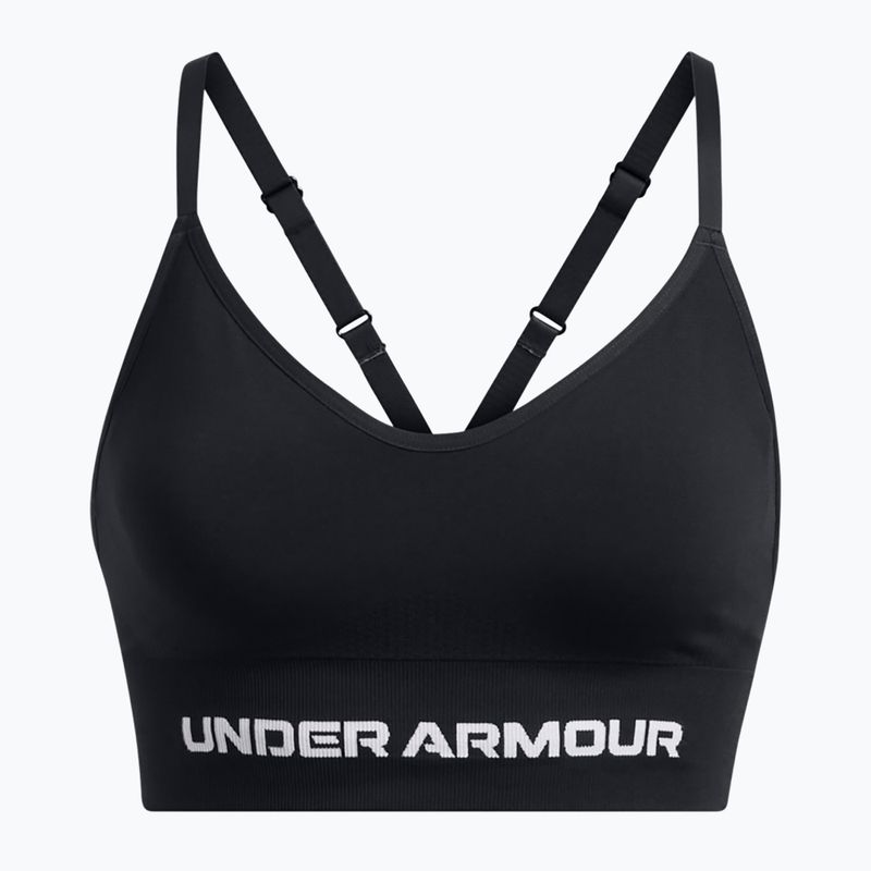 Under Armour Vanish Seamless Low сутиен за тренировка черен / бял 4