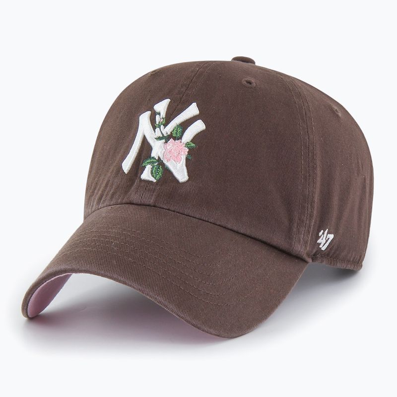 47 Марката New York Yankees Thorn шапка CLEAN UP кафява