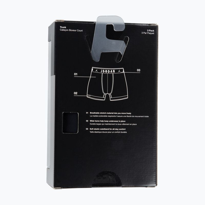 Мъжки боксерки Nike Jrdan JHM Flight Cotton Trunk 3 чифта black 7