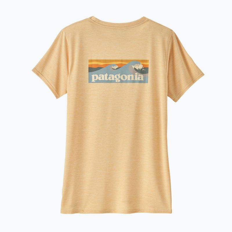 Дамска тениска Patagonia Cap Cool Daily Graphic Shirt Waters boardshort logo/sandy melon x-dye 4