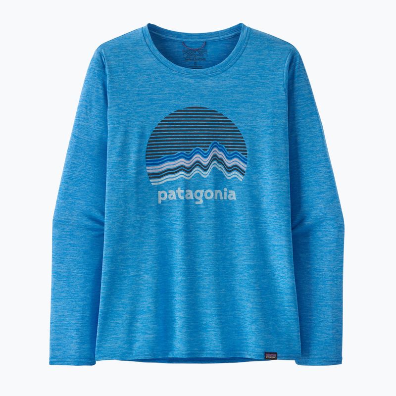 Дамска блуза с дълъг ръкав Patagonia Cap Cool Daily Graphic Shirt ridge rise moonlight/vessel blue x-dye 3