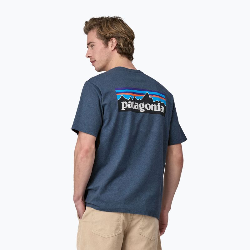 Мъжка тениска за трекинг Patagonia P-6 Logo Responsibili-Tee utility blue 2