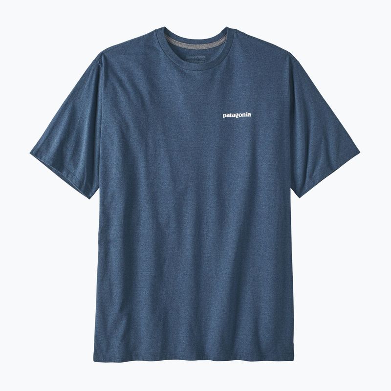 Мъжка тениска Patagonia P-6 Logo Responsibili-Tee utility blue trekking 3