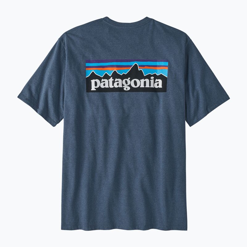 Мъжка тениска за трекинг Patagonia P-6 Logo Responsibili-Tee utility blue 4