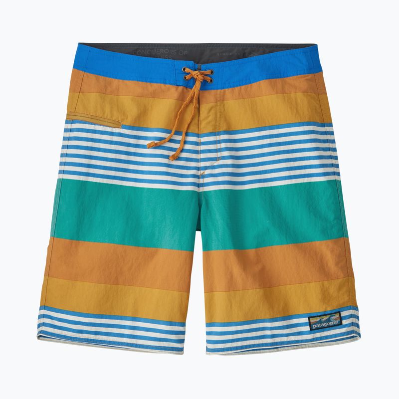 Мъжки шорти за плуване Patagonia Wavefarer Boardshorts fitz stripe/pufferfish gold