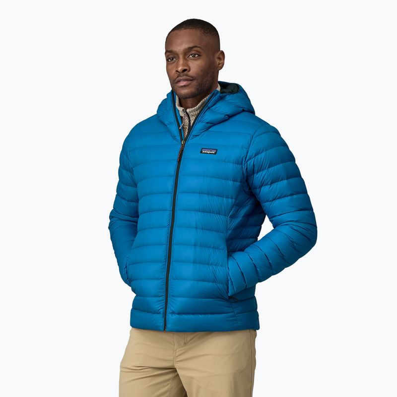 Мъжко пухено яке Patagonia Down Sweater Hoody endless blue