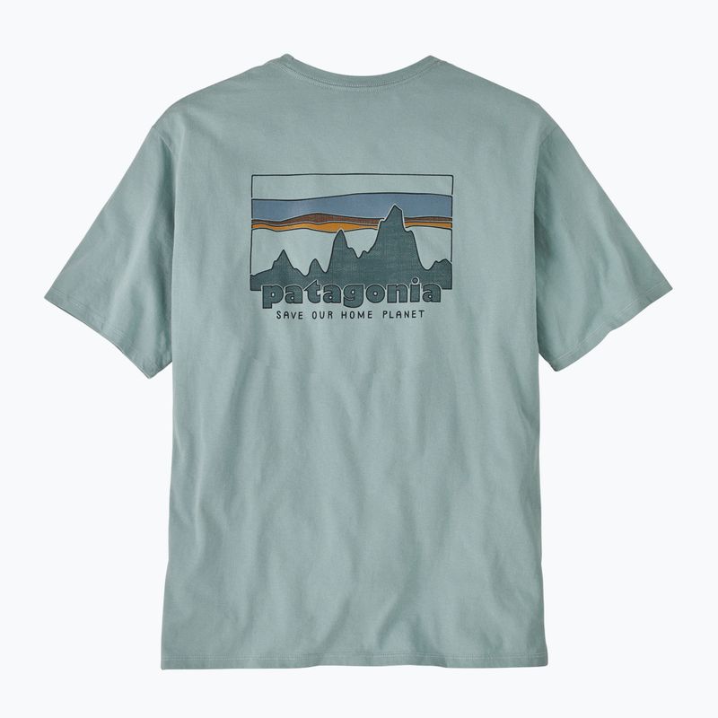 Мъжка тениска Patagonia '73 Skyline Organic thermal blue 5