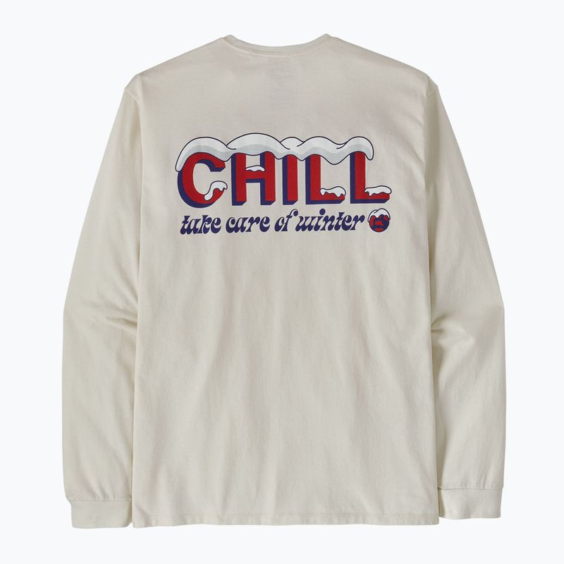 Мъжка блуза с дълъг ръкав Patagonia Chill Responsibili brich white 3