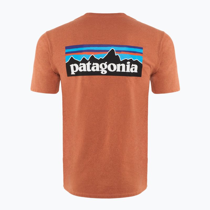 Мъжка тениска Patagonia P-6 Logo Responsibili-Tee trekking shirt redtall rust 2