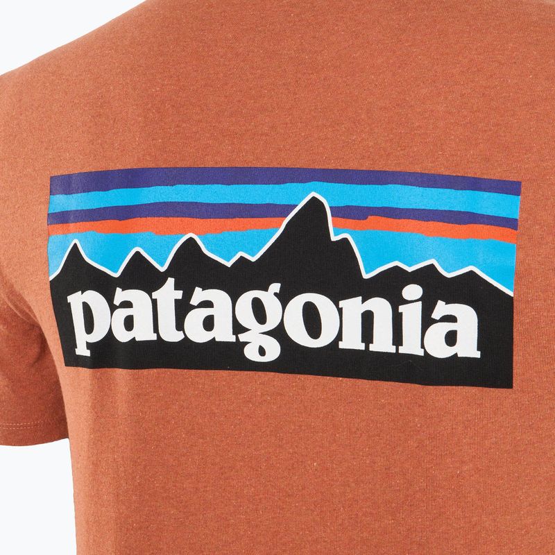 Мъжка тениска за трекинг Patagonia P-6 Logo Responsibili-Tee redtall rust 4