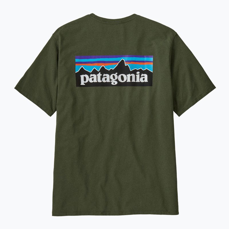 Мъжка тениска за трекинг Patagonia P-6 Logo Responsibili-Tee torrey pine green 3