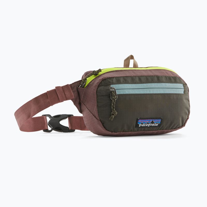 Чанта за кръста Patagonia Ultralight Black Hole Mini Hip Pack 1 l patchwork/pine needle green