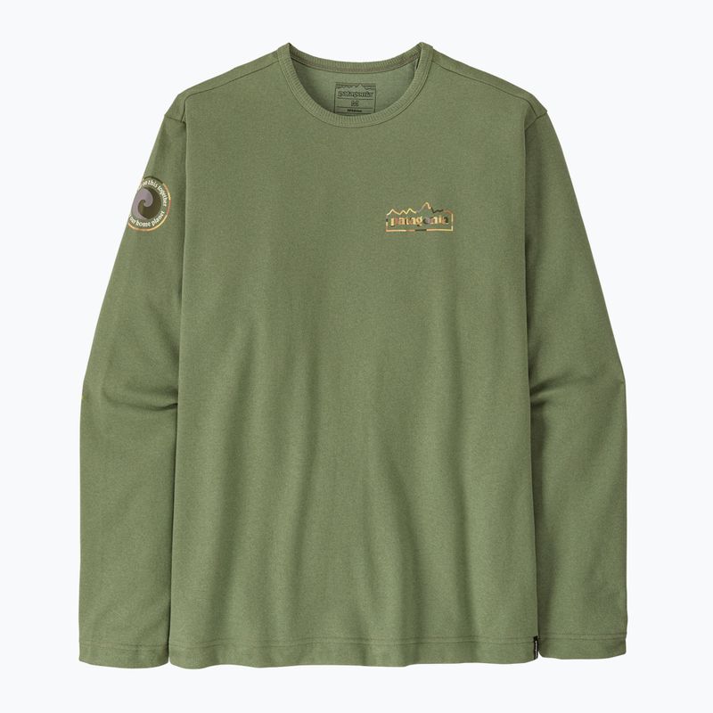 Мъжки суитшърт Patagonia Lightweight Unity Fitz Wildrise Crew terrain green