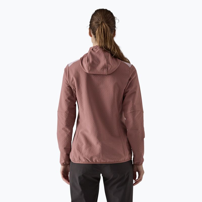 Дамско софтшел яке R2 CrossStrata Hoody dulse mauve на Patagonia 2