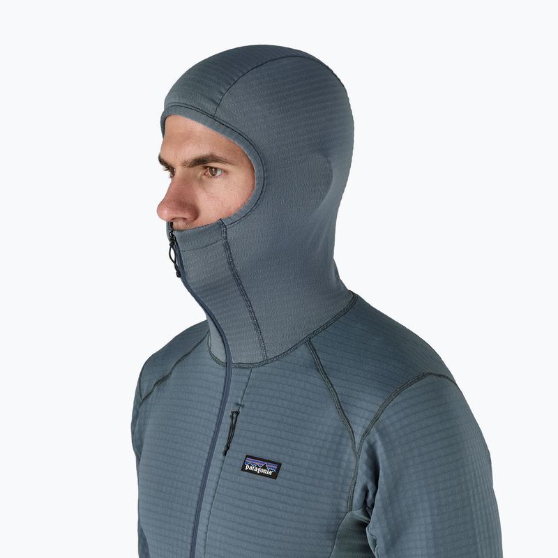 Мъжко софтшел яке Patagonia R1 Hybrid Pullover utility blue 4