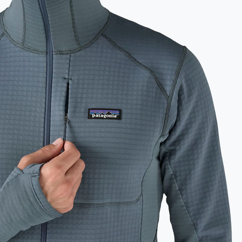 Мъжко софтшел яке Patagonia R1 Hybrid Pullover utility blue 7