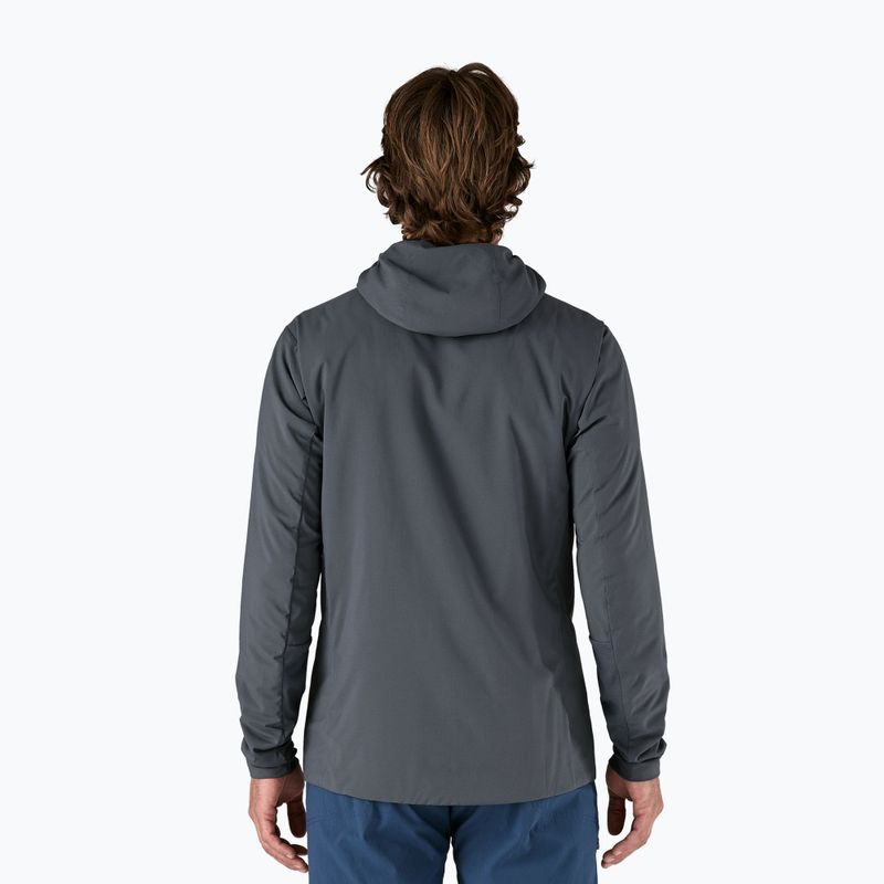 Мъжко хибридно яке Patagonia Nano-Air Ultralight с пълноцип и качулка в цвят смолисто синьо 3