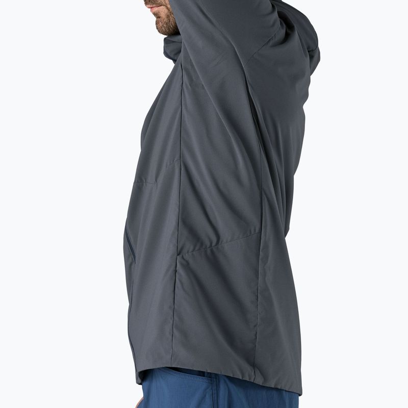Мъжко хибридно яке Patagonia Nano-Air Ultralight с пълноцип и качулка в цвят смолисто синьо 7