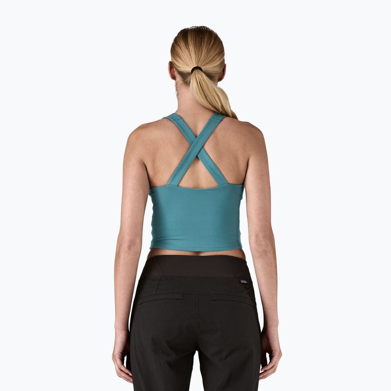 Дамска тениска Patagonia Reversible Tank wetland blue trekking 3