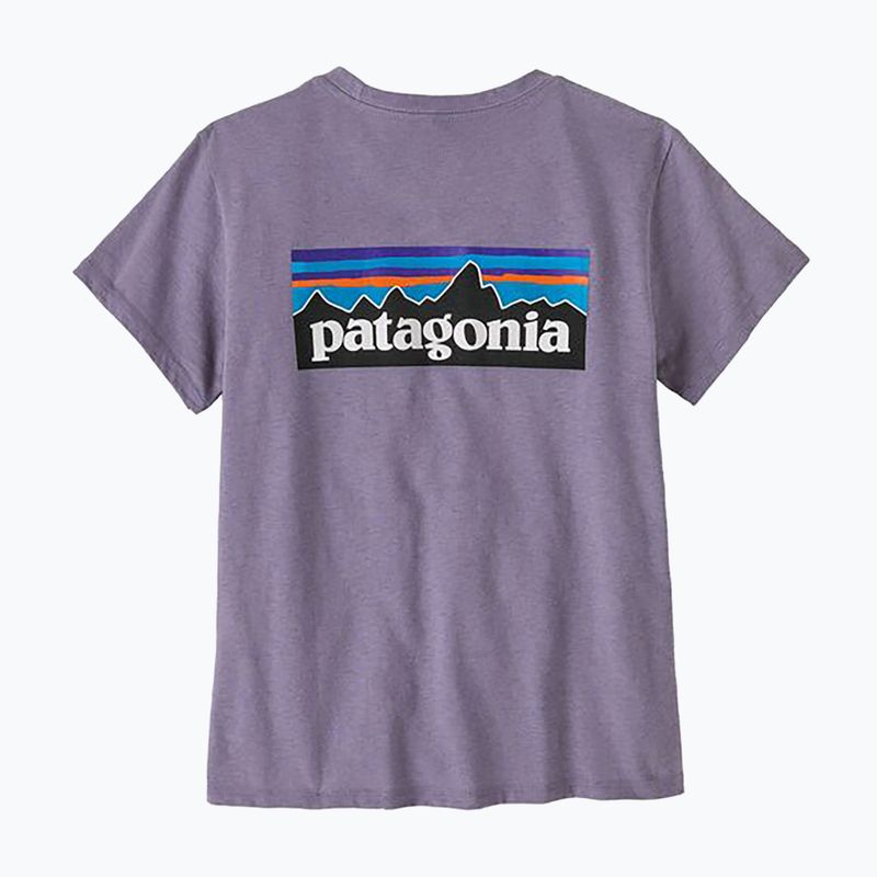 Дамска тениска Patagonia P-6 Logo Responsibili-Tee concrete purple 2