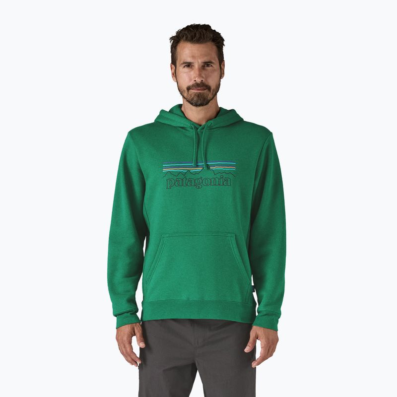 Patagonia P-6 Лого суитшърт Uprisal p-6 outline/heartleaf green