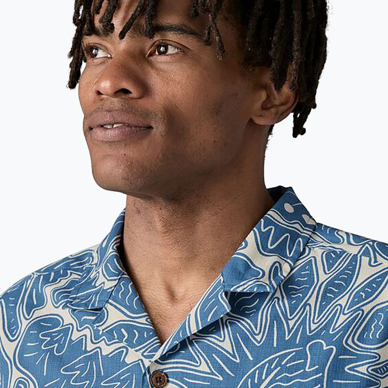 Мъжка риза Patagonia Tidal Threads Camp bees and lowers/still blue 3